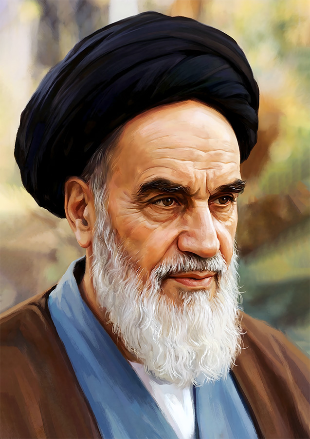 تصویرسازی چهره امام خمینی رحمت الله علیه